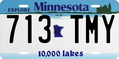 MN license plate 713TMY