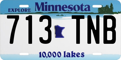 MN license plate 713TNB