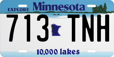 MN license plate 713TNH