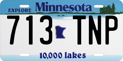MN license plate 713TNP