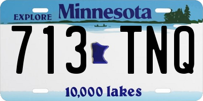 MN license plate 713TNQ