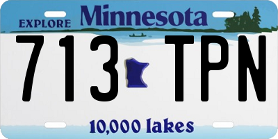 MN license plate 713TPN