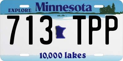 MN license plate 713TPP