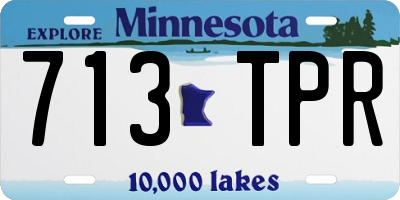 MN license plate 713TPR