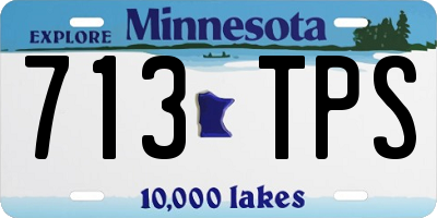 MN license plate 713TPS