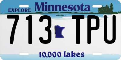 MN license plate 713TPU
