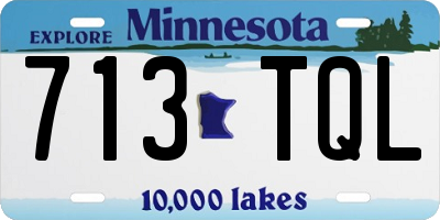 MN license plate 713TQL