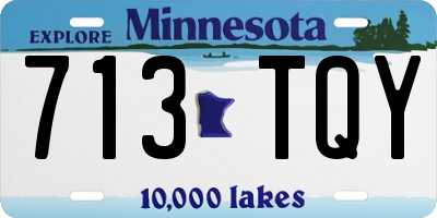 MN license plate 713TQY