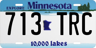 MN license plate 713TRC