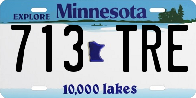 MN license plate 713TRE