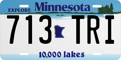 MN license plate 713TRI
