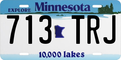 MN license plate 713TRJ