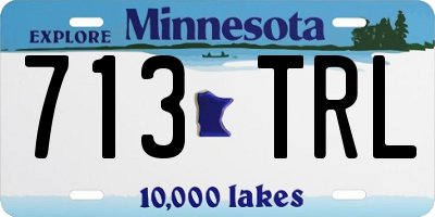 MN license plate 713TRL