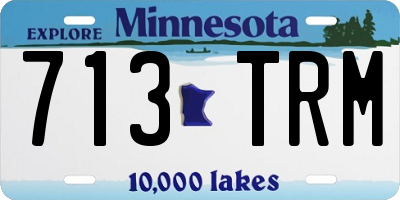 MN license plate 713TRM