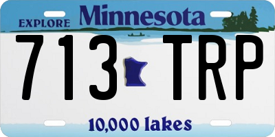 MN license plate 713TRP