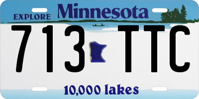 MN license plate 713TTC