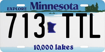MN license plate 713TTL