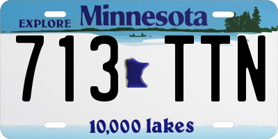 MN license plate 713TTN