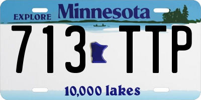 MN license plate 713TTP
