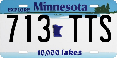 MN license plate 713TTS