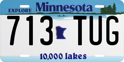 MN license plate 713TUG