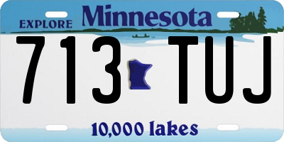 MN license plate 713TUJ