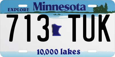 MN license plate 713TUK