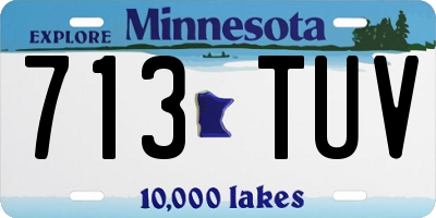 MN license plate 713TUV