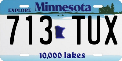 MN license plate 713TUX