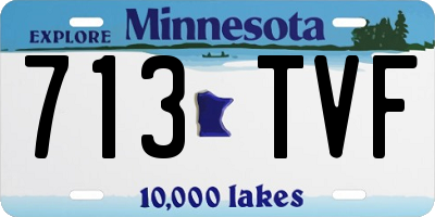MN license plate 713TVF