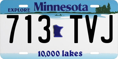 MN license plate 713TVJ