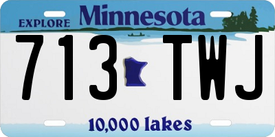 MN license plate 713TWJ