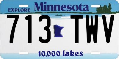 MN license plate 713TWV