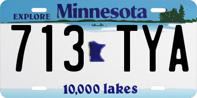 MN license plate 713TYA