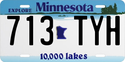 MN license plate 713TYH