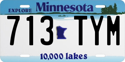 MN license plate 713TYM