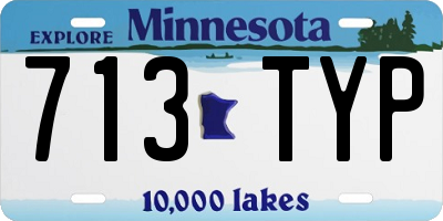 MN license plate 713TYP