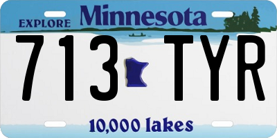 MN license plate 713TYR