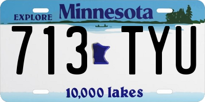 MN license plate 713TYU