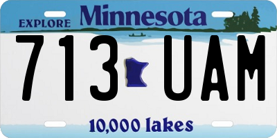 MN license plate 713UAM