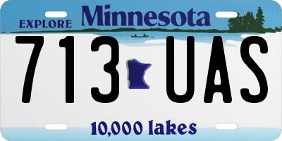 MN license plate 713UAS