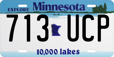 MN license plate 713UCP
