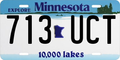 MN license plate 713UCT