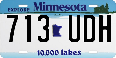 MN license plate 713UDH