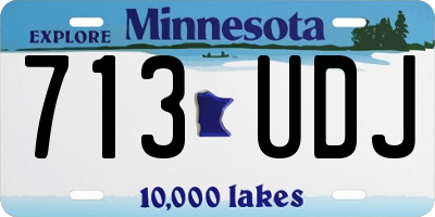 MN license plate 713UDJ