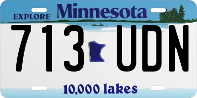 MN license plate 713UDN