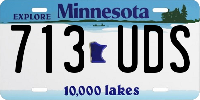 MN license plate 713UDS