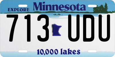 MN license plate 713UDU