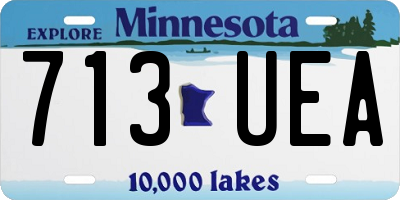 MN license plate 713UEA