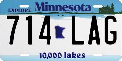 MN license plate 714LAG